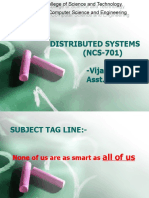 Distributed Systems (NCS-701) - Vijay S. Katta Asst - Prof.-CSE