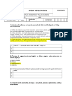 Questionário de Soc e Titulos de Crédito A2 2020.2