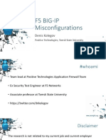 F5 Big-Ip Misconfigurations: Denis Kolegov