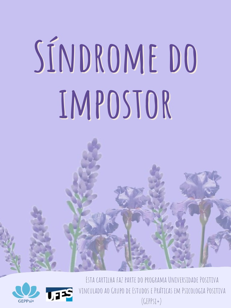 Cartilha Síndrome Do Impostor Pdf Autoestima Sentimento