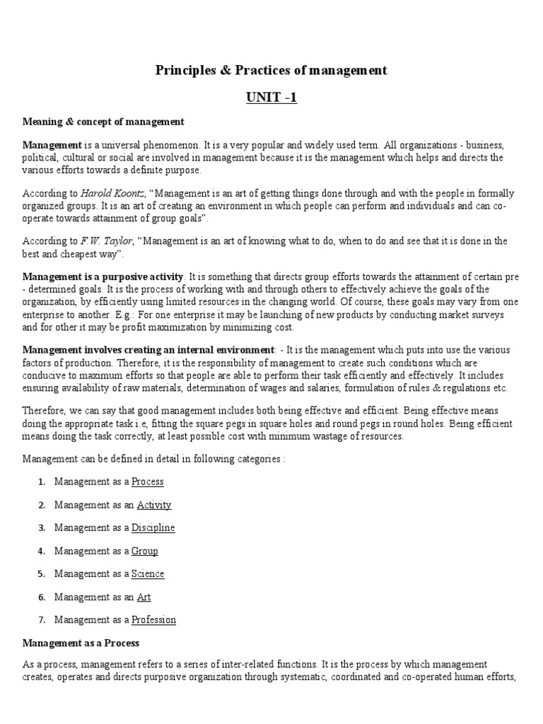 Ppm Unit 1 Pdf Theory Science