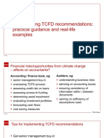 Implementing TCFD Recommendations: Practical Guidance and Real-Life Examples