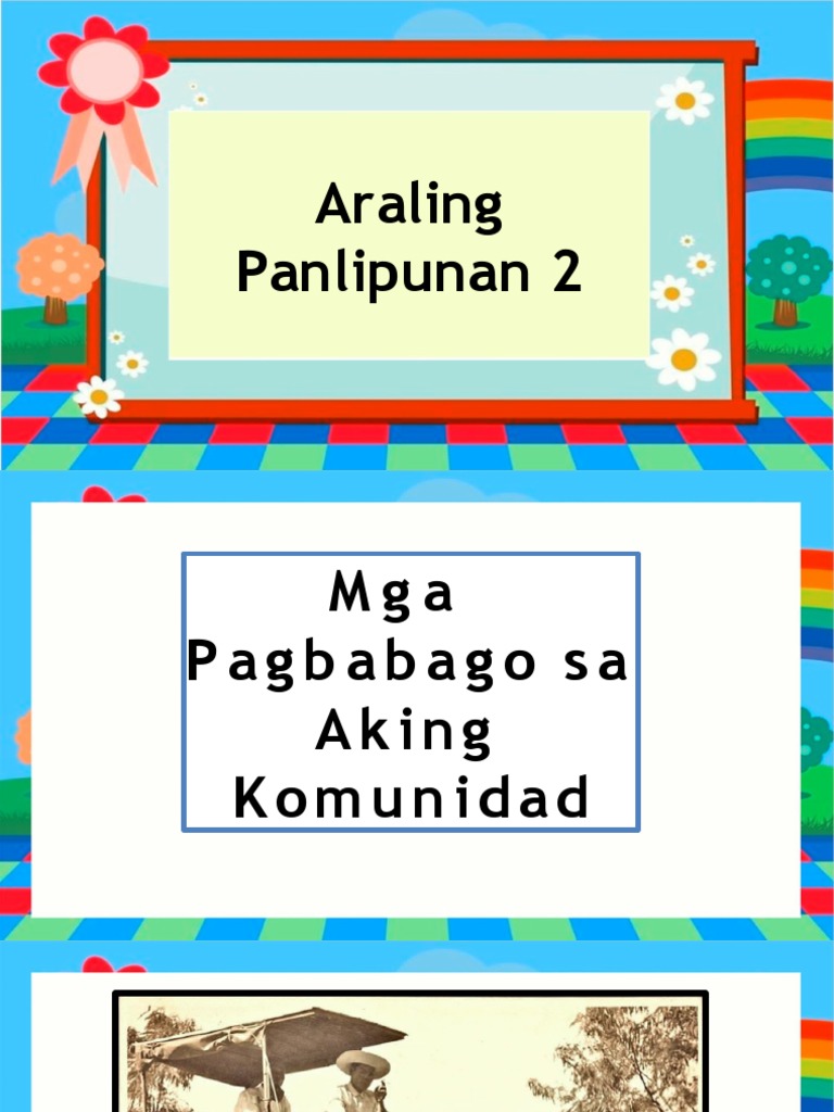 Mga Pagbabago Sa Aking Komunidad | PDF
