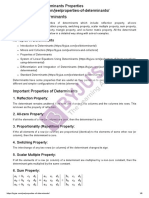 Properties of Determinants: All Topics in Determinants