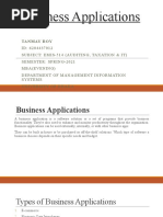 Business Applications: Tanmay Roy