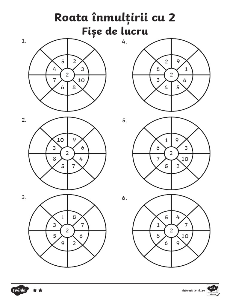 Roata Inmultirii Cu 2 | PDF