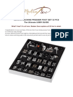 Sewing Machine Presser Foot Set 32 Pcs The Ultimate USER GUIDE