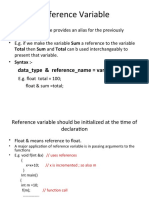 Reference Variable