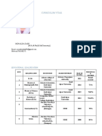 teaching experience cv