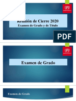 Reunión de Inducción - Examenes de Grado y Título