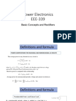 Power Electronics EEE-339: Basic Concepts and Rectifiers