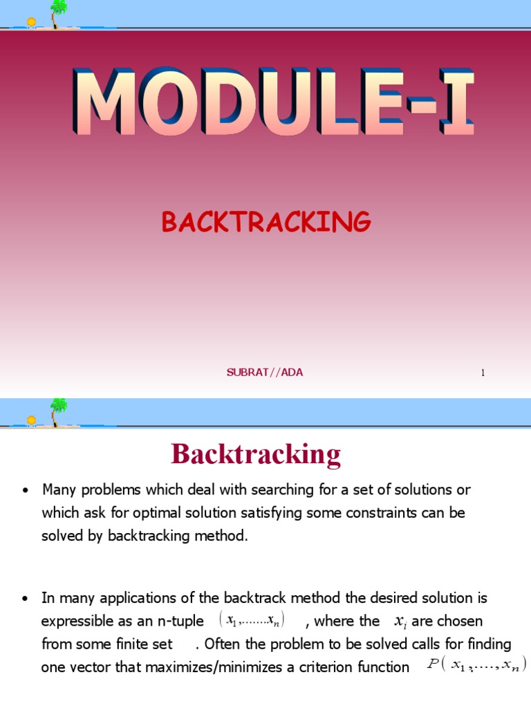 Backtracking PDF
