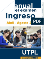 Manual para El Examen Ingreso Abril - Agosto 2022 - Final