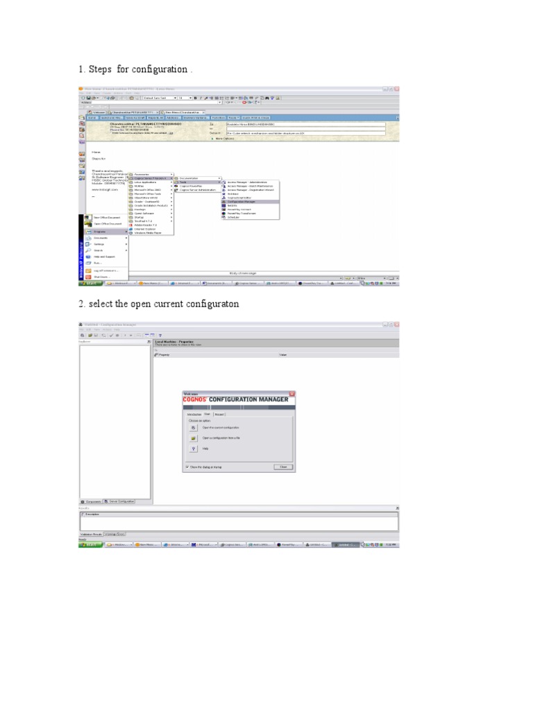 cognos smtp mail server configuration