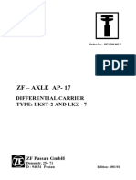 ZF - Axle Ap-17: Differential Carrier Type: Lkst-2 and LKZ - 7