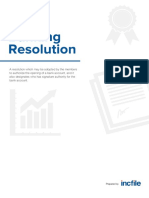 LLC Banking Resolution and Signer Designation