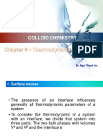 Colloid Chemistry Chapter 4 Thermodynamics of Surface Edit