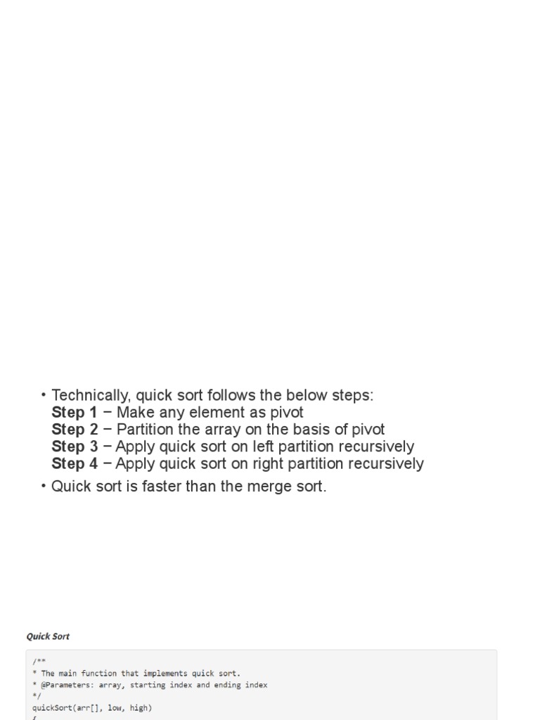 QSORT | PDF