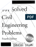 101 Solved Civil Engineering Problems Fourth Edition PDF