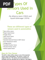 Sensors Used in Cars