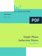 Single Phase Induction Motor BE Syme