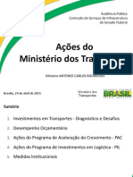 Investimentos em transportes no Brasil