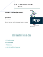 2.biologia Celular - Tema 1b - Proteinas - 2021 - 2022