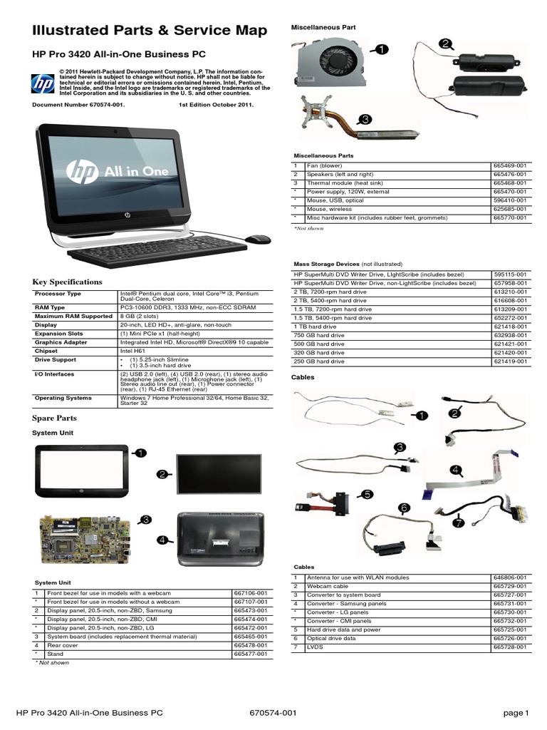 Illustrated Parts & Service Map | PDF | Booting | Usb