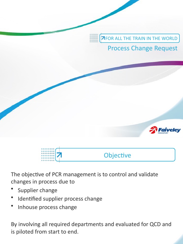 PCR Management for Process Changes | PDF