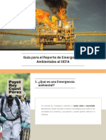 Guía para El Reporte de Emergencias Ambientales Al OEFA