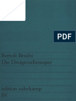 Die Dreigroschenoper Der Erstdruck 1928 by Brecht, Bertolt (Brecht, Bertolt)