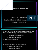 Transport Document: Khan Atiqur Rahman Bangladesh Institute of Bank Management (BIBM) Mirpur-2, Dhaka-1216