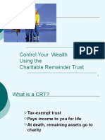 Control Your Wealth Using The Charitable Remainder Trust