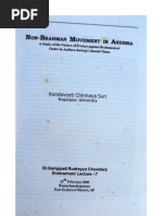 Non-Brahmin Movement In Andhra - Kondaveeti Chinnaya Suri