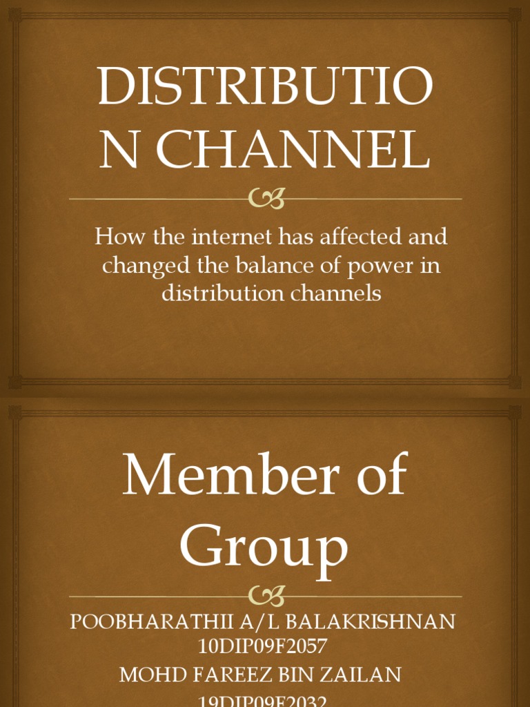 Internet's Impact on Distribution | PDF | Business | Finance & Money ...