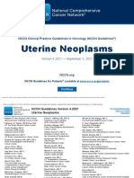 Uterine Neoplasms: NCCN Clinical Practice Guidelines in Oncology (NCCN Guidelines)