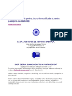 Asistență Specială Pentru Zborurile Modificate Și Pentru Pasagerii Cu Dizabilități