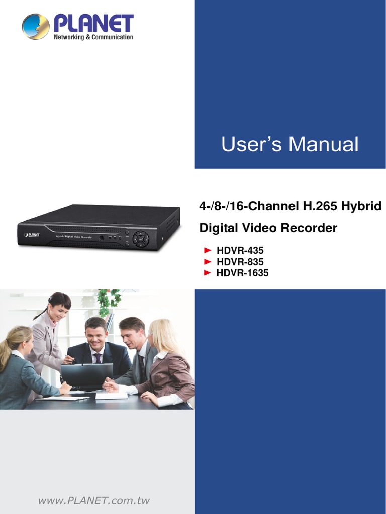 EM-HDVR-435 835 1635 v1.0 | PDF | Video | Digital Video Recorder