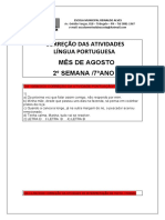 2ºsemana Agosto Correção Sala 7