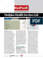 2022-01-03 - 1085 - Ashika - Stock Picks - Medplus Health Services Ltd. - January 2022