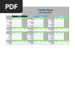 Tracker Sheet: Lower Body Burn