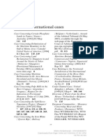 Global Governance of The Environment: Table of International Cases