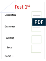 Test 1 For Grammar