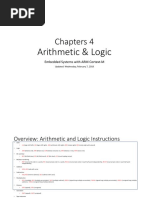 Chapter 4 Arithmetic and Logic ARM