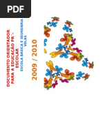 DOCUMENTO ORIENTADOR PARA A EDUCAÇÃO PRÉ-ESCOLAR