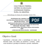 Apresentação da disciplina Metodologia de literatura visual