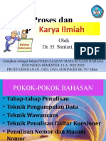 1 Proses Dan Permasalahan Karya Ilmiah