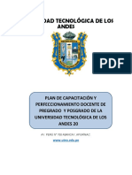 Ab967 Plan de Capacitación y Perfeccionamiento Docente de Pregrado y Posgrado Utea 2020