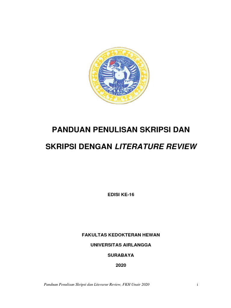 Panduan Skripsi FKH Unair 2020 | PDF | Karier & Perkembangan | Seni