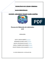 Proceso de Obtención de Lubricantes